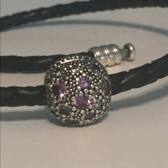 Pandora Purple Gems Clip - Picture 1 of 2
